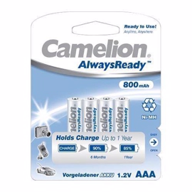 Camelion Always Ready LR03 / AAA Genopladelige batterier 800 mAh